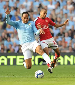 Clash of Titans: Gael Clichy vs Joleon Lescott - Manchester City's Thrilling 4:2 Victory over Arsenal (2009)