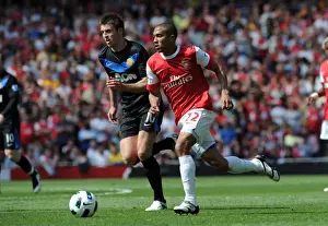 Arsenal V Manchester United 2010-2011 Prints: Clash of Titans: Gael Clichy vs Michael Carrick - Arsenal's Victory over Manchester United