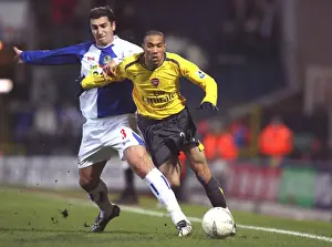Blackburn Rovers V Arsenal FA Cup 2006-7 Prints: Clash of Titans: Gael Clichy vs Zurab Khizanishvili - Arsenal's Narrow FA Cup Victory