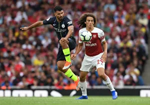 Arsenal V Manchester City 2018-19 Prints: Clash of Titans: Guendouzi vs. Aguero - Arsenal vs