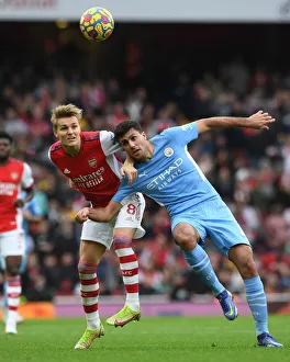 Clash of Titans: A Heading Duel - Odegaard vs Rodri, Arsenal vs Manchester City, Premier League