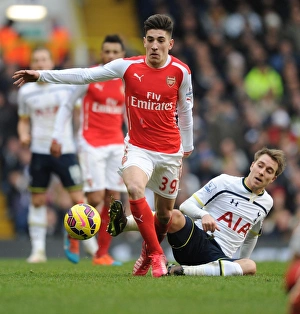 Tottenham Hotspur V Arsenal 2014-15 Prints: Clash of Titans: Hector Bellerin vs