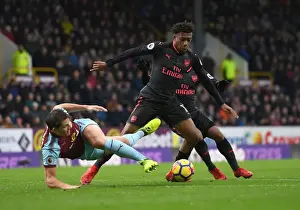 Burnley V Arsenal 2017-18 Prints: Clash of Titans: Iwobi vs Tarkowski in Burnley vs Arsenal Premier League Showdown