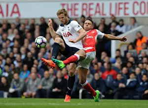 Tottenham Hotspur V Arsenal 2016-17 Prints: Clash of Titans: Kieran Gibbs vs Eric Dier - Tottenham Hotspur vs Arsenal