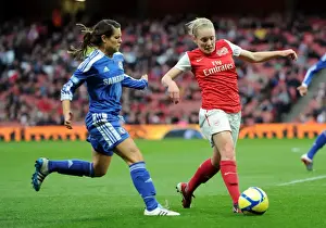 Arsenal Ladies V Chelsea LFC Prints: Clash of Titans: Kim Little vs. Claire Rafferty in Arsenal Ladies vs. Chelsea FC Showdown