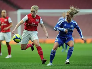 Arsenal Ladies V Chelsea LFC Prints: Clash of Titans: Kim Little vs. Laura Coombs - Arsenal Ladies vs. Chelsea FC Showdown