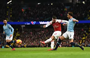Manchester City V Arsenal 2018-19 Prints: Clash of Titans: Kolasinac vs Walker - Manchester City vs Arsenal