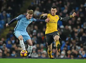 Manchester City V Arsenal 2016-17 Prints: Clash of Titans: Koscielny vs. De Bruyne - Manchester City vs