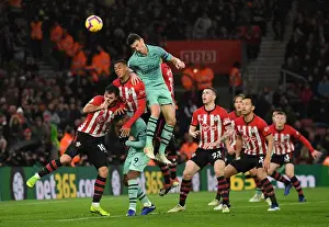 Southampton V Arsenal 2018-19 Prints: Clash of Titans: Koscielny vs Valery - Southampton vs Arsenal, Premier League 2018-19