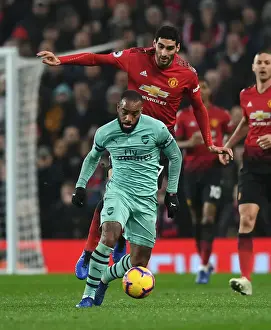 Manchester United V Arsenal 2018-19 Prints: Clash of Titans: Lacazette vs. Fellaini - Manchester United vs. Arsenal FC, Premier League
