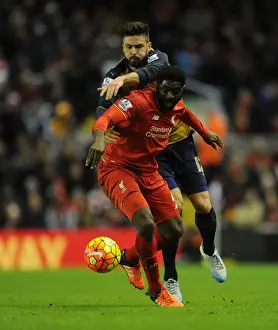 Liverpool V Arsenal 2015-16 Prints: Clash of Titans: Liverpool vs. Arsenal - Premier League Battle (2015-16)