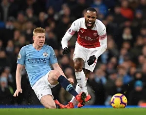 Manchester City V Arsenal 2018-19 Prints: Clash of Titans: Manchester City vs