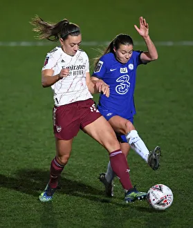 Chelsea Women V Arsenal Women 2020-21 Prints: Clash of Titans: McCabe vs. Kirby in Chelsea Women vs. Arsenal Women FA WSL Showdown