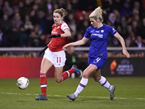 Arsenal Women V Chelsea Women - Continental Cup Final 2020 Prints: A Clash of Titans: Miedema vs. Bright in the FA Womens Continental League Cup Final - Arsenal vs