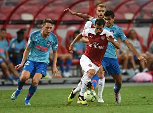 Arsenal V Atletico Madrid 2018-19 Prints: Clash of Titans: Mkhitaryan vs Rodrigo in Arsenal vs Atletico Madrid International Champions Cup 2018