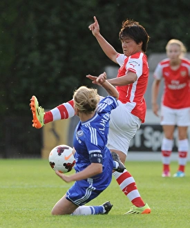 Chelsea Ladies V Arsenal Ladies 2014 Prints: Clash of Titans: Ohno vs. Flaherty in WSL Showdown