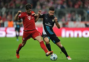 Bayern Munich V Arsenal 2015-16 Prints: Clash of Titans: Olivier Giroud vs