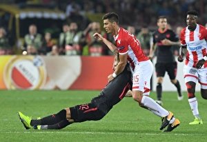 Clash of Titans: Olivier Giroud vs. Srdan Babic - Arsenal vs. Red Star Belgrade, Europa League