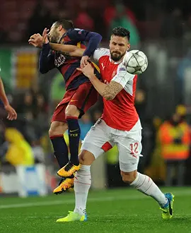 Clash of Titans: Olivier Giroud vs Jordi Alba - Arsenal vs Barcelona, UEFA Champions League 2015-16