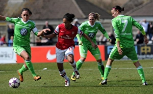 Arsenal Ladies V Wolfsburg 2012-13 Prints: A Clash of Titans: Rachel Yankey vs