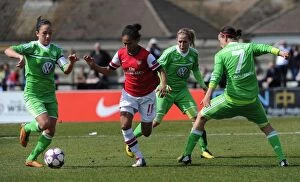 Arsenal Ladies v Wolfsburg 2012-13 Collection: A Clash of Titans: Rachel Yankey vs. Nadine Kessler, Anna Blasse