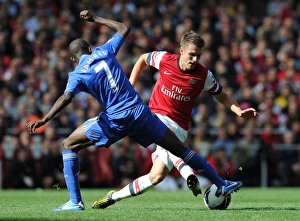 Arsenal V Chelsea 2012-13 Prints: Clash of Titans: Ramsey vs. Ramires - Arsenal vs. Chelsea, Premier League 2012-13