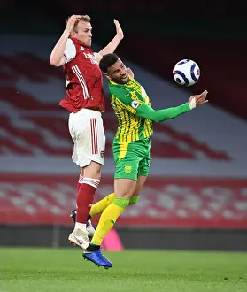 Arsenal V West Bromwich Albion 2020-21 Prints: Clash of the Titans: Rob Holding vs