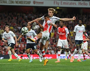 Arsenal V Tottenham Hotspur 2014-15 Prints: Clash of Titans: Sanchez vs. Dier - Arsenal vs. Tottenham Rivalry