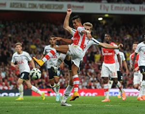 Arsenal V Tottenham Hotspur 2014-15 Prints: Clash of Titans: Sanchez vs. Dier - Arsenal vs. Tottenham Rivalry (2014-15)