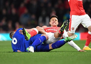 Clash of Titans: Sanchez vs. Huth - Arsenal vs. Leicester City Showdown (2016-17)