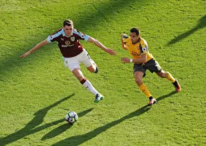 Burnley V Arsenal 2016-17 Prints: Clash of Titans: Sanchez vs Keane - A Premier League Battle