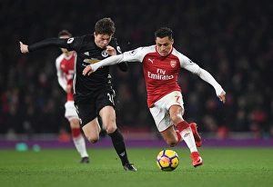 Arsenal V Manchester United 2017-18 Prints: Clash of Titans: Sanchez vs. Lindelof - Arsenal vs