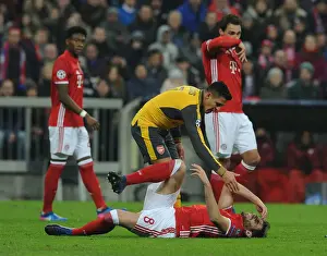 Bayern Munich V Arsenal 2016-17 Prints: Clash of Titans: Sanchez vs. Martinez - Bayern Munich vs