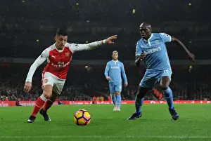 Arsenal V Stoke City 2016-17 Prints: Clash of Titans: Sanchez vs. Martins Indi - Arsenal vs. Stoke City, Premier League