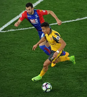 Crystal Palace V Arsenal 2016-17 Prints: Clash of Titans: Sanchez vs Milivojevic - Crystal Palace vs Arsenal