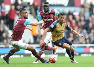 West Ham United V Arsenal 2015-16 Prints: Clash of Titans: Sanchez vs. Reid in Premier League Showdown