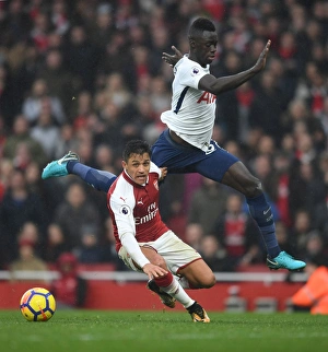 Arsenal V Tottenham Hotspur 2017-18 Prints: Clash of the Titans: Sanchez vs. Sanchez - Arsenal vs. Tottenham, Premier League 2017-18