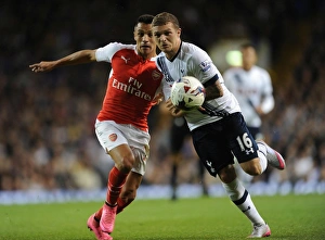 Tottenham Hotspur V Arsenal Capital One Cup 2015/16 Prints: Clash of Titans: Sanchez vs. Trippier - The Battle of the Capital One Cup: Arsenal vs