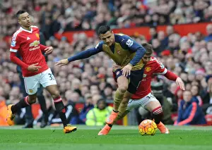 Manchester United V Arsenal 2015/16 Prints: Clash of Titans: Sanchez vs. Varela - Manchester United vs