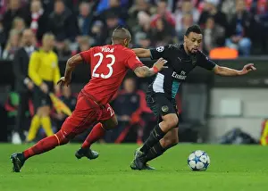 Bayern Munich V Arsenal 2015-16 Prints: Clash of Titans: Sanchez vs. Vidal - Arsenal's Star Forward vs