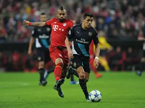 Bayern Munich V Arsenal 2015-16 Prints: Clash of Titans: Sanchez vs. Vidal - Bayern Munich vs. Arsenal UCL Showdown (2015-16)