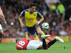 Manchester United V Arsenal 2014-15 Prints: Clash of Titans: Sanchez vs. Young - Premier League Showdown (2014-15)
