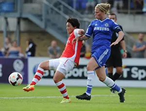 Chelsea Ladies V Arsenal Ladies 2014 Prints: Clash of Titans: Shinobu Ohno vs. Gilly Flaherty in the WSL Showdown