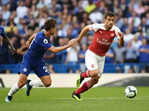 Chelsea V Arsenal 2018-19 Prints: Clash of Titans: Sokratis vs. Azpilicueta - Chelsea vs. Arsenal, Premier League 2018-19