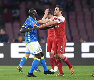 Napoli V Arsenal 2018-19 Prints: Clash of Titans: Sokratis vs. Koulibaly - Napoli vs