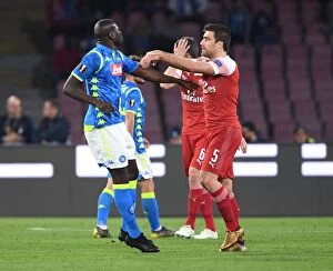 Napoli v Arsenal 2018-19 Collection: Clash of Titans: Sokratis vs. Koulibaly - UEFA Europa League Quarterfinals (2018-19)