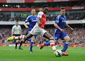 Arsenal V Chelsea 2014/15 Prints: Clash of Titans: Welbeck vs Azpilicueta - Arsenal vs Chelsea Showdown, Premier League 2015