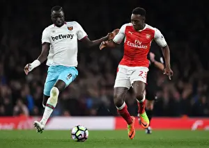 Arsenal V West Ham United 2016-17 Prints: Clash of the Titans: Welbeck vs. Kouyate - Intense Arsenal vs. West Ham Battle