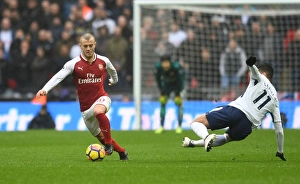Tottenham Hotspur V Arsenal 2017-18 Prints: Clash of Titans: Wilshere vs. Lamela - Tottenham vs. Arsenal, Premier League