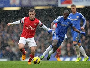 Chelsea v Arsenal 2012-13 Collection: Clash of Titans: Wilshere vs. Ramires - A Premier League Showdown